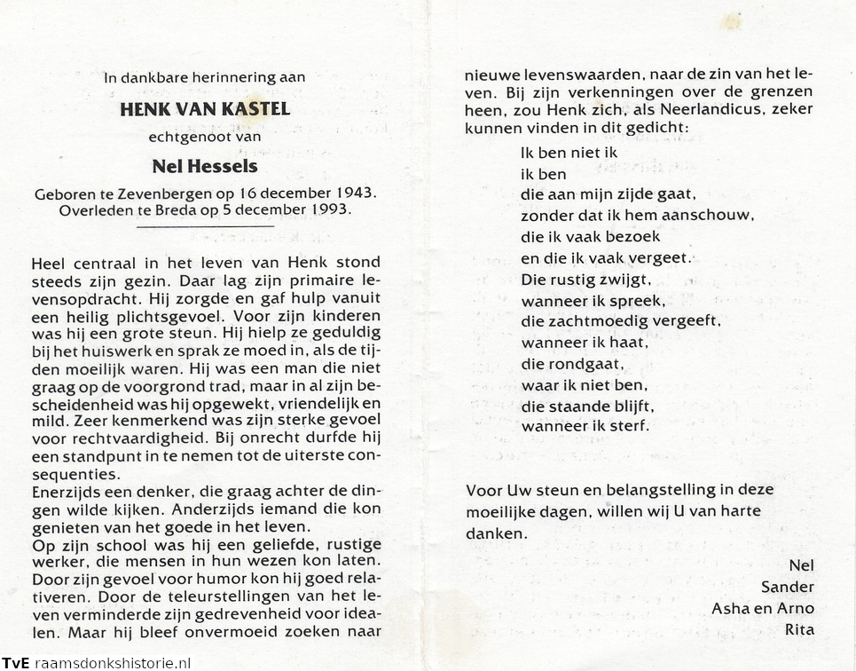 Henk van Kastel- Bel Hessels